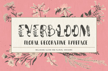 Everbloom - floral typeface