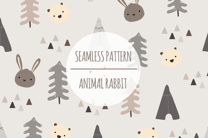 Animal Rabbit – Seamless Pattern
