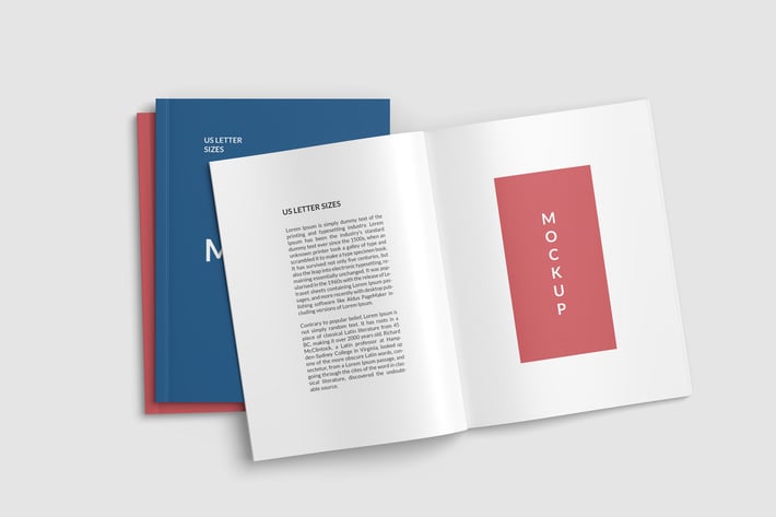 US Letter Magazine and Covers Mockups
