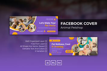 Animal Petshop Facebook Cover