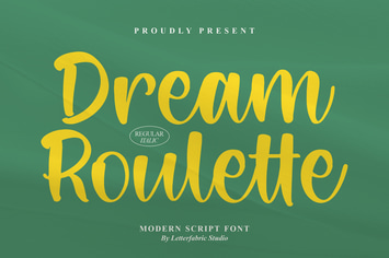 Dream Roulette Modern Script Font