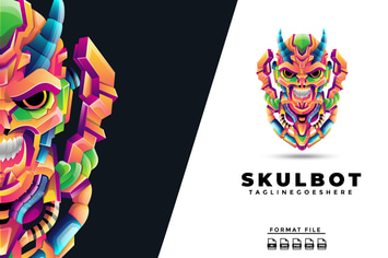 Skull Mecha Logo