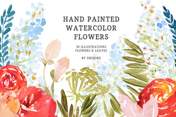 Elegant Watercolor Flowers