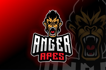 Monkey Sport and Esport Logo Template