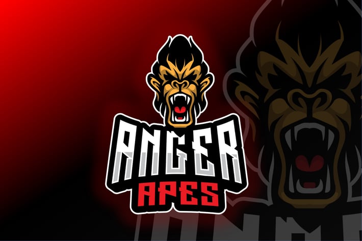 Monkey Sport and Esport Logo Template