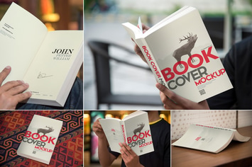 Digest Size Book Mockups