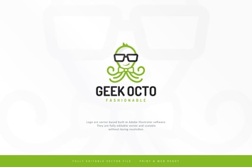 Geek Octopus Style Logo