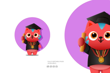 Cute Cat Illustration