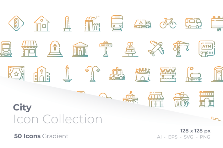 City Gradient Icon
