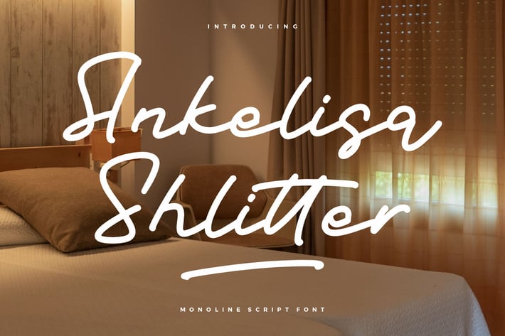 Ankelisa Shlitter Monoline Script Font