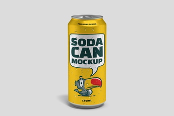 Soda Can Mockup
