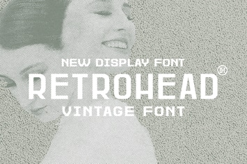 Retrohead Typeface|Vintage Font