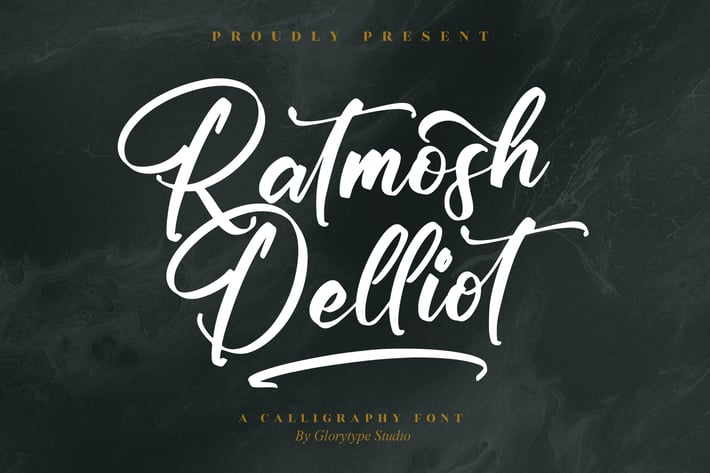 Ratmosh Delliot Calligraphy Font