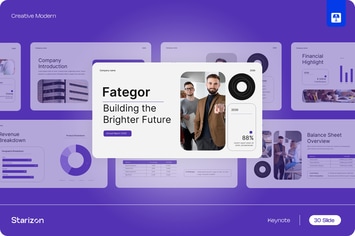 Purple Modern Annual Report Keynote • 002