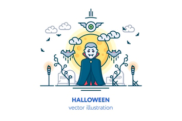 Halloween vector illustration