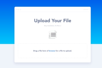 Upload Files Widget