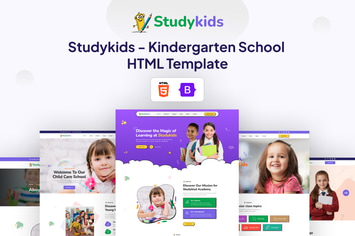 Studykids - Kindergarten School HTML Template 