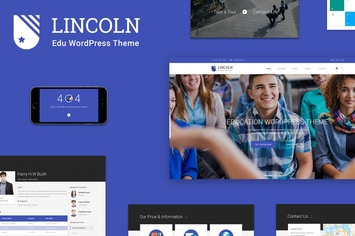 Lincoln | Educational Material Design PSD Theme