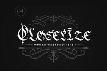 Closerize - Modern Blackletter Font