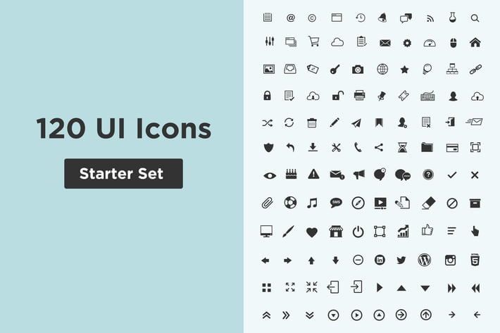 120 UI Icon Starter Set