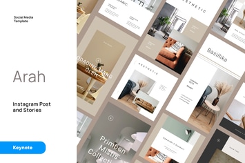 Arah - Architecture Instagram Kit Keynote Template
