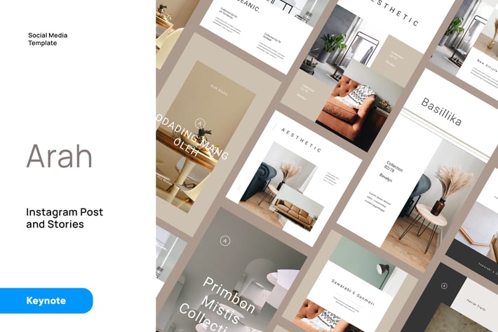 Arah - Architecture Instagram Kit Keynote Template