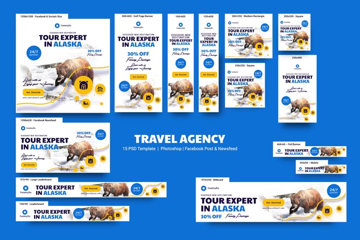 Travel Agency Banners Ad
