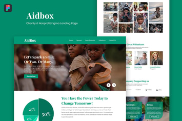Aidbox — Charity & Nonprofit Figma Landing Page