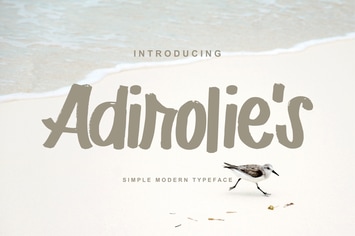 Adirolie's | Simple Modern Typeface Font