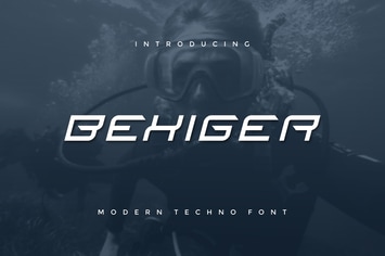 Bexiger - Modern Techno Sport Font