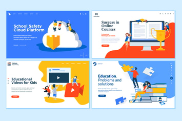 Set of Web Page Design Templates