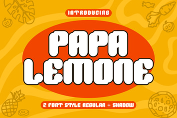 PAPA LEMONE - Food Font