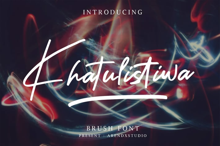Khatulistiwa Brush Script Font