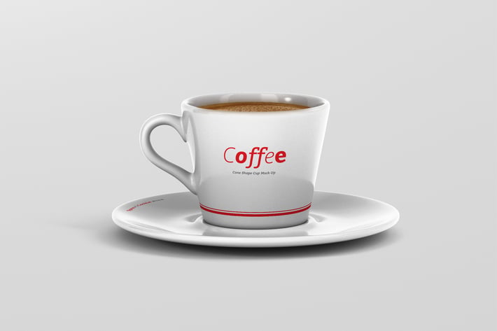 Coffee Cup Mockup - Cone Shape