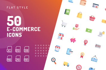 Ecommerce Flat Icons