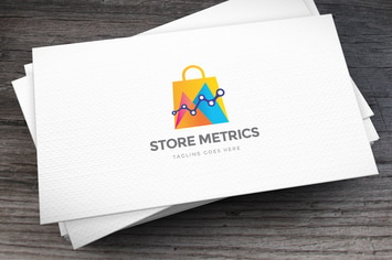 Store Metrics Logo Template