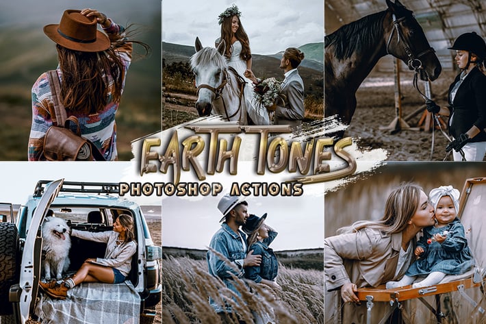 Earth Tones Photoshop Actions 