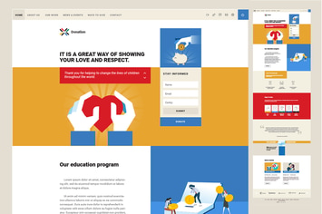 One Page Website Design Template