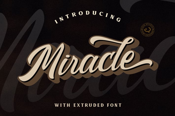 Miracle - Layered Script Font 