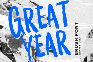 Greatyear - Brush Font