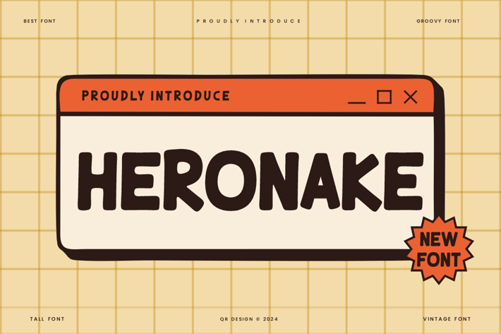 Heronake - Round Font