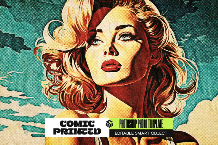 Comic Printed Photo Effect