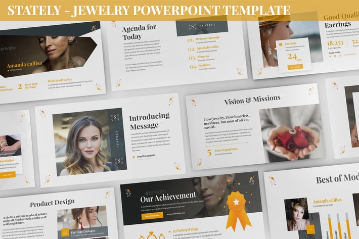Stately - Jewelry Powerpoint Template