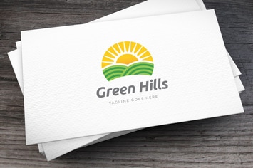 Green Hills Logo Template