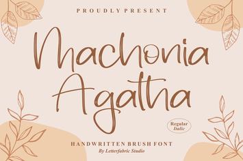 Machonia Agatha Handwritten Brush Font