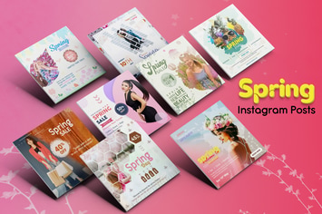 Spring Season Instagram Posts Templates