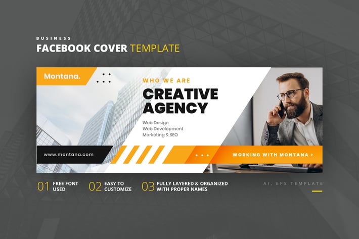 Business Facebook Cover Template