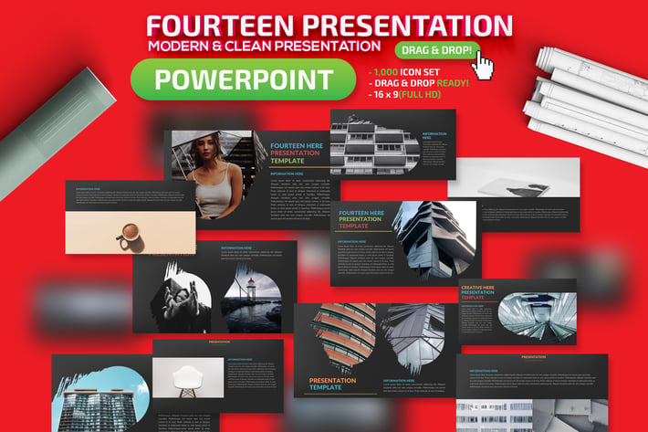 Fourteen Powerpoint Presentation Template