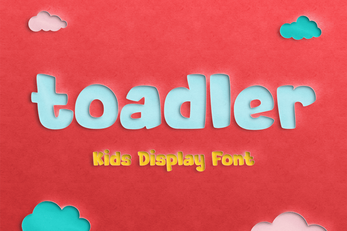 Toadler - Kids Display Font