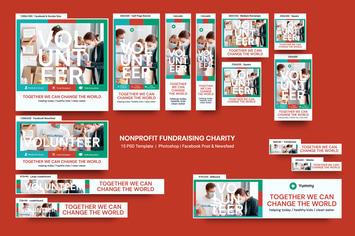 NonProfit Fundraising Charity Banners Ad